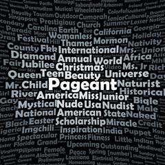 Fototapeta premium Pageant word cloud