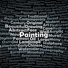 Painting word cloud