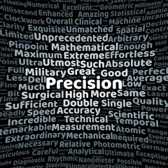 Precision word cloud
