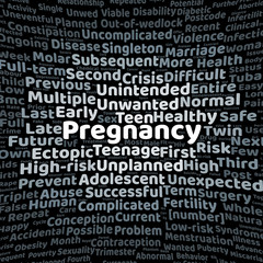 Pregnancy word cloud