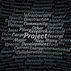 Fototapeta premium Project word cloud