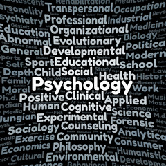 Psychology word cloud