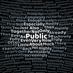 Fototapeta premium Public word cloud