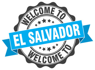 El Salvador round ribbon seal