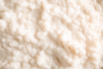 Delicious rice pudding, closeup