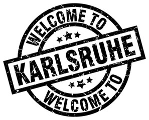 welcome to Karlsruhe black stamp