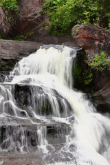 Fototapeta na wymiar waterfall in the mountains.Chattrakran national park in Phitsanulok Thailand