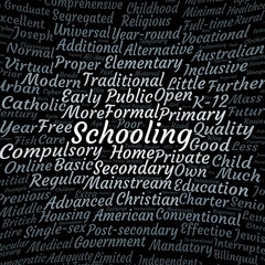 Schooling word cloud