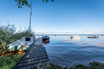 LACANAU (France), vue sur le lac