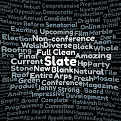 Fototapeta premium Slate word cloud