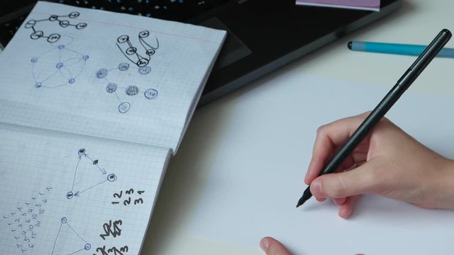 The student studies the basics of programming, graph theory, oriented graph and undirected graph