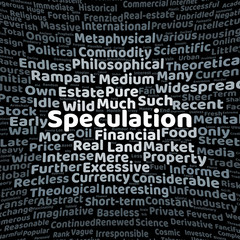 Speculation word cloud