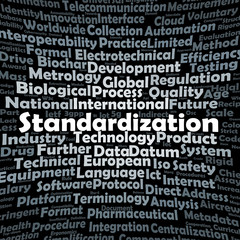 Standardization word cloud
