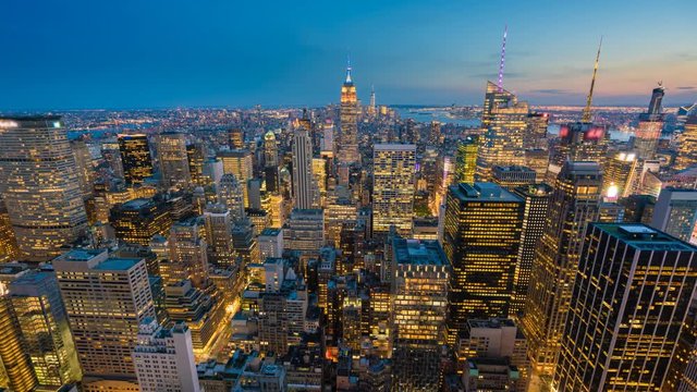 Timelapse Video Of New York City At Night