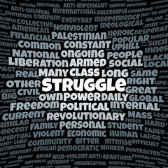 Struggle word cloud