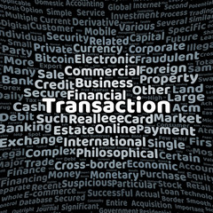 Transaction word cloud