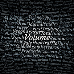 Fototapeta premium Volume word cloud