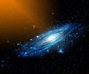 Nebula and galaxies in space. Elements of this image furnished by NASA.