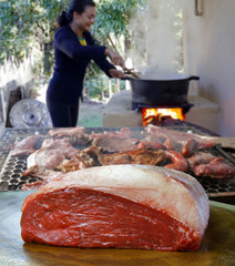 Brazilian Picanha. Raw meat
