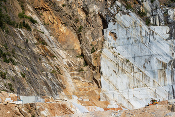 Quarry of white Carrara Marble - Apuan Alps Italy