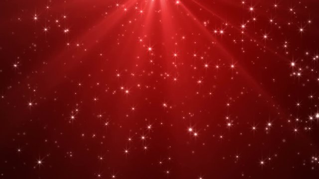 red background sparkling stars