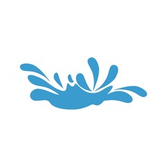 Fresh water splash icon, isolated on white background