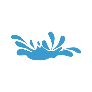 Fresh water splash icon, isolated on white background