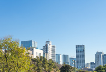 四谷駅から見える赤坂見附方面の風景