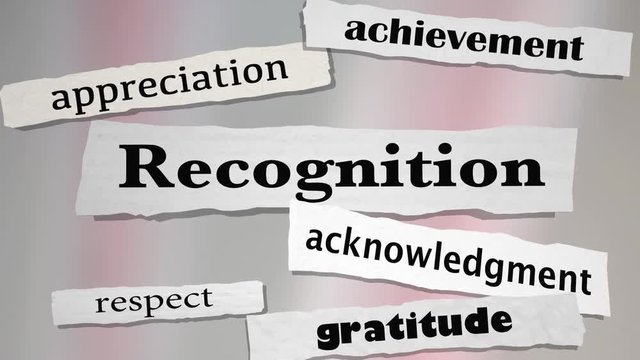 Recognition Achievement Appreciation Honor Headlines 3d Animation