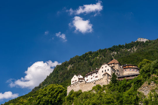 Vaduz castle in the capital of Liechtenstein