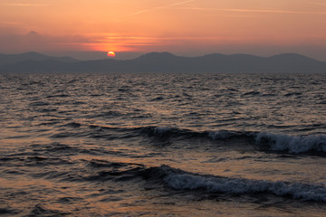 Sunset in Zadar, Croatia