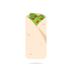 Burrito vector isolated illustration