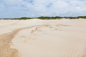 The white sandy beaches of Cape St Francis, South Africa.