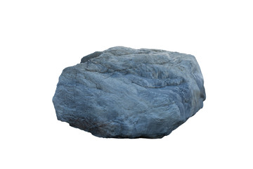 Cliff stone located part of the mountain rock isolated on white background.