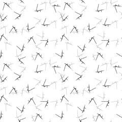 Elegant black seamless pattern with chaotic cracks in black, grey and white colors