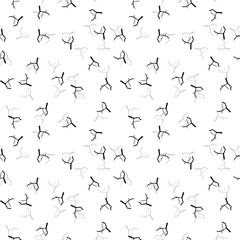 Elegant black seamless pattern with chaotic cracks in black, grey and white colors