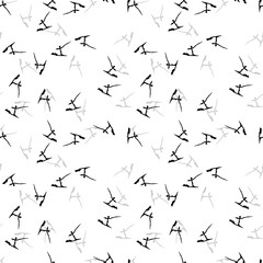 Elegant black seamless pattern with chaotic cracks in black, grey and white colors