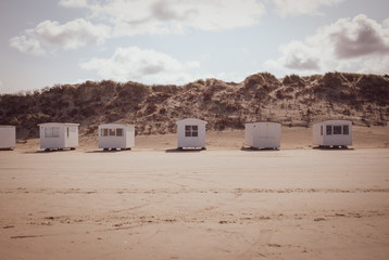 White houses at the beach