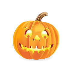 Illustration of halloween pumpkin cartoon.