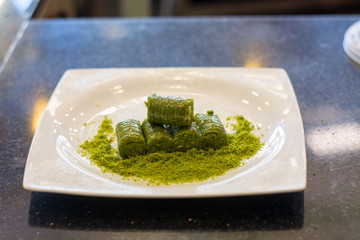 sarma with pistachio