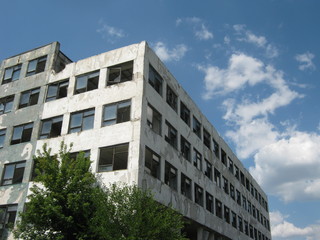Abandoned plant in Ukraine Donbass