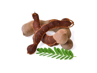 Obraz premium Sweet tamarind isolated on white background