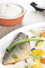 Filet de dorade royale façon meunière au pistou