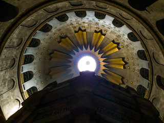 Interior of the Church of the Holy Sepulchre in the Old Town of Jerusalem, Israel © Giulio