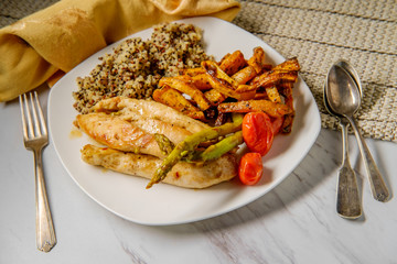 Balsamic Chicken Mixed Quinoa