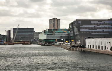 Fototapeta na wymiar Slotsholmen island in Copenhagen. Denmark