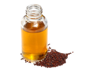 Mustard seeds with mustard oil