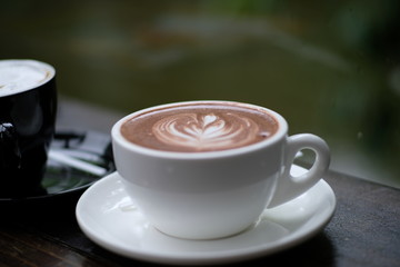 White coffee cup