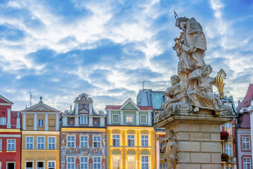Fototapeta premium Architecture of Old Market in Poznan, Poland