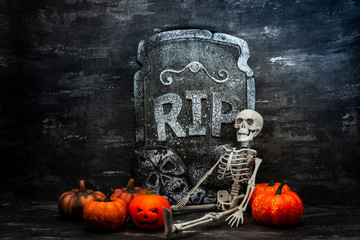 happy halloween concept Requiescat in Pace